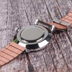 Relógio de quartzo de madeira elegante - unisex