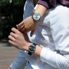 Relógio de quartzo de madeira elegante - unisex