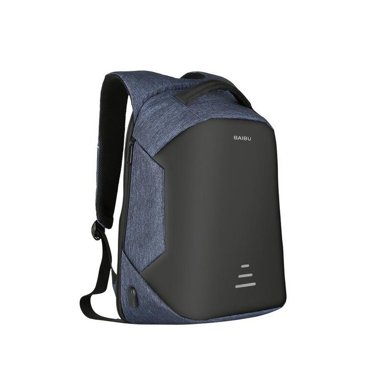 Mochila anti-roubo com carregamento USB - impermeável - saco portátil de 15,6 polegadas