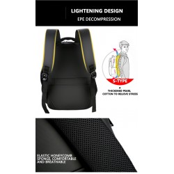 Mochila de viagem impermeável anti-roubo - 15,6" polegadas Laptop saco com carregamento USB