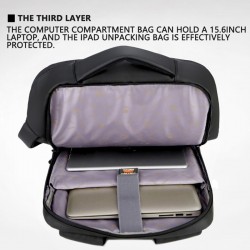 Mochila de viagem impermeável anti-roubo - 15,6" polegadas Laptop saco com carregamento USB
