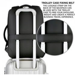 Mochila de viagem impermeável anti-roubo - 15,6" polegadas Laptop saco com carregamento USB