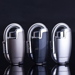 Windproof cigarette lighter with flexible pipeLighters