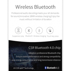 UFO - levitação magnética - alto-falante sem fio estéreo Bluetooth - lâmpada de moda