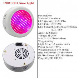 130W - 150W - 216W - 300W LED grow light lamp AC85~265V - full spectrumGrow Lights