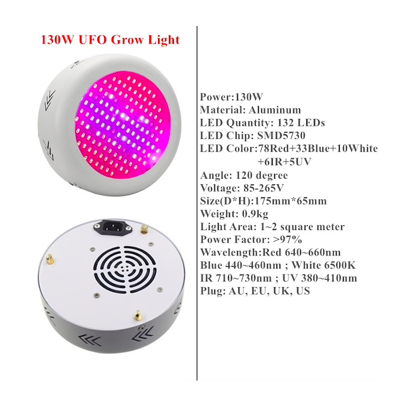 130W - 150W - 216W - 300W LED cresce luz lâmpada AC85 ~ 265V - espectro completo