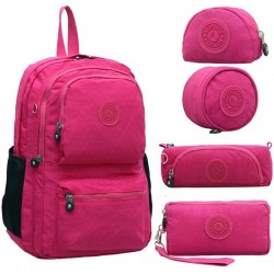 Mochila de nylon impermeável 5 pcs set