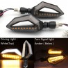 12 LED - universal caber motocicleta acender luzes de sinal para Harley Cruiser Honda Kawasaki BMW Yamaha 2 pcs