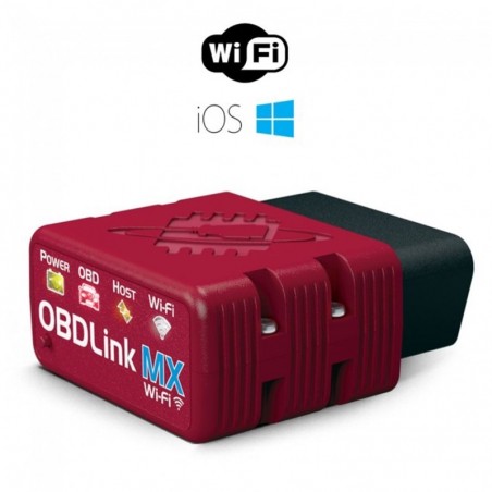 OBDLink MX Ferramenta de verificação OBD2 profissional Wi-Fi para Windows & Android - diagnósticos de dados do carro