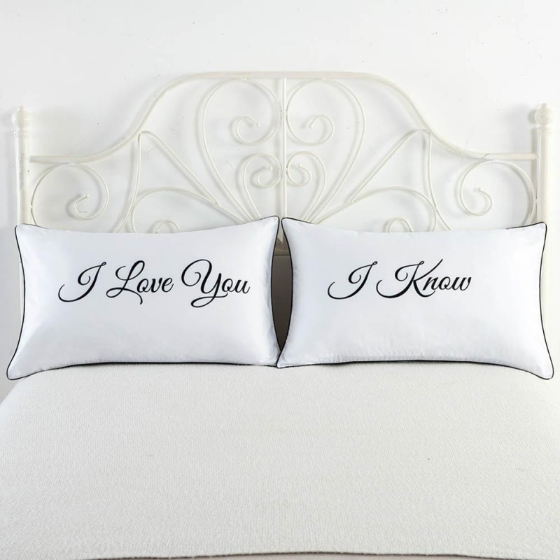 Casa de travesseiro Mr & Mrs para casais 48 * 74cm 2 pcs