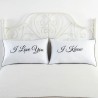 Casa de travesseiro Mr & Mrs para casais 48 * 74cm 2 pcs