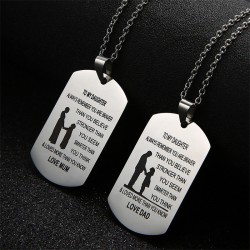 To My Son & To My Daughter - stainless steel necklaceNecklaces