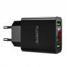 USB dual inteligente - Adaptador de carregamento digital conduzido para iPhone Samsung Xiaomi - plug UE