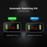 USB dual inteligente - Adaptador de carregamento digital conduzido para iPhone Samsung Xiaomi - plug UE