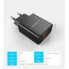 USB dual inteligente - Adaptador de carregamento digital conduzido para iPhone Samsung Xiaomi - plug UE