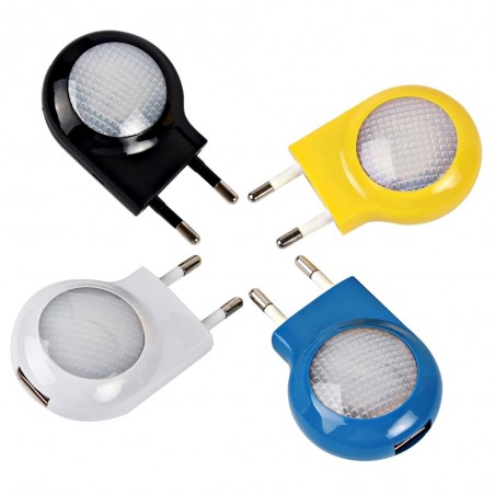 Led - luz de parede mini com carregador USB - plug UE