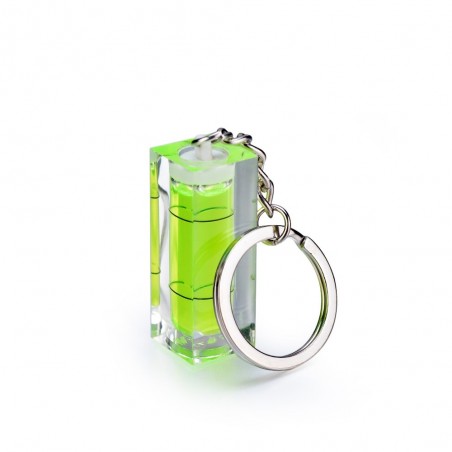 Mini acrylic spirit level bubble with keyring - measuring toolMeasurement