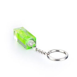 Mini bolha de nível de espírito acrílico com chaveiro - ferramenta de medição