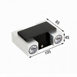 Parede decorativa Led lâmpada 85 - 265V 4W