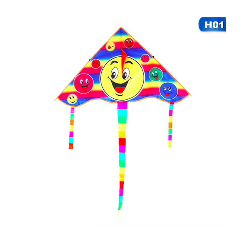 Triângulo sorrindo rosto - kite 80 cm