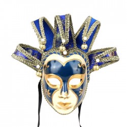 Vintage Jolly Joker - máscara de cara cheia veneziano para masquerade & halloween
