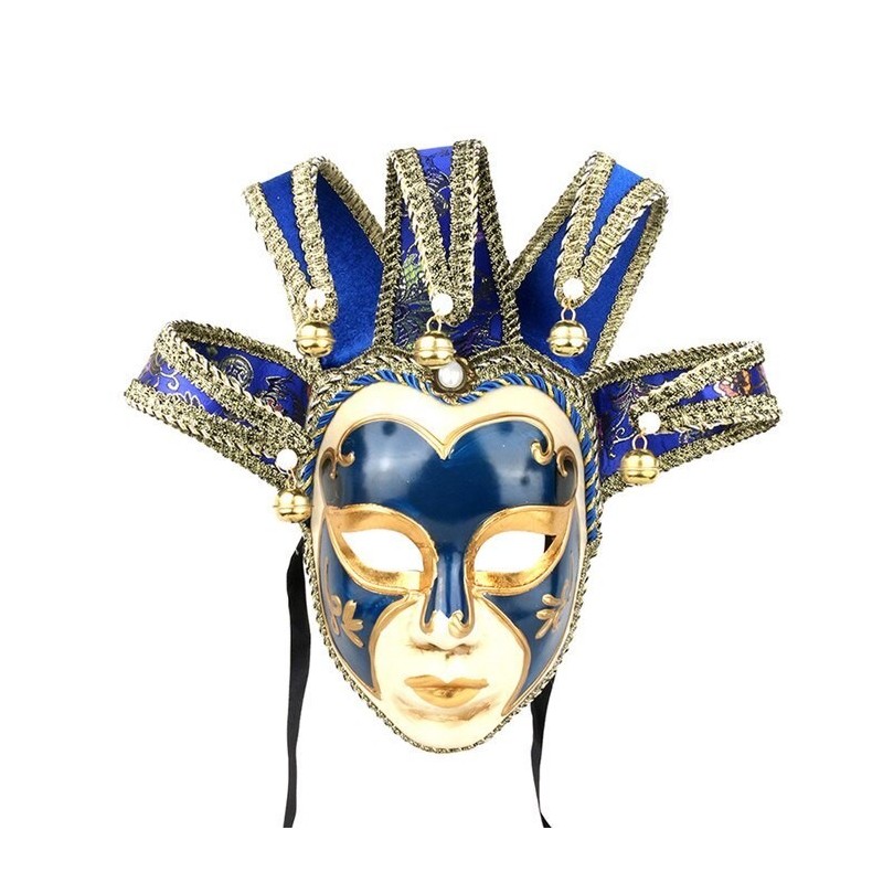 Vintage Jolly Joker - máscara de cara cheia veneziano para masquerade & halloween