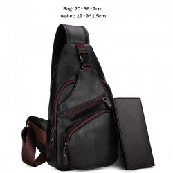 Moda saco de ombro POLO - mochila de couro