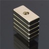 N35 forte neodímio ímã cuboide 20 * 10 * 4mm com 4mm furo 5 pcs