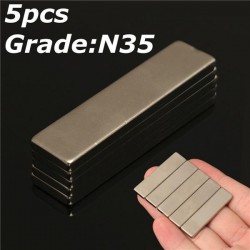 N35 forte bloco de ímã de neodímio 40 * 10 * 3mm - 5 peças