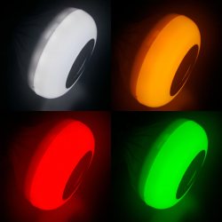 Lâmpada LED RGB inteligente com alto-falante Bluetooth sem fio - controle remoto