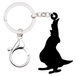 Acrylic parrot - keychainKeyrings
