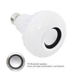 Lâmpada LED RGB inteligente com alto-falante Bluetooth sem fio - controle remoto