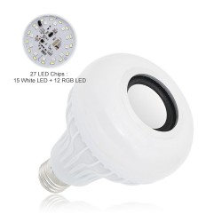 Lâmpada LED RGB inteligente com alto-falante Bluetooth sem fio - controle remoto
