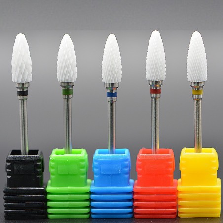 brocas de unhas cerâmicas para máquina de manicure elétrica - peça sobresselente