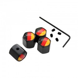 Tampas da válvula de ar com bandeira da Alemanha - conjunto de 4 pcs