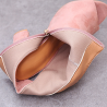 Sandálias de camurça elegante - botas com dedo aberto & calcanhar