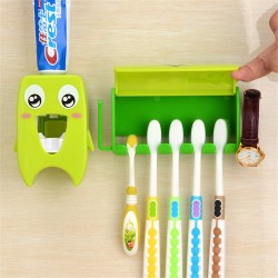 Organizador de banheiro multifuncional - titular escova de dentes & dispensador de pasta de dentes