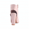 Stylish suede sandals - boots with open toe & heelBoots