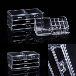 Acrylic transparent makeup organizer - storage boxMake-Up