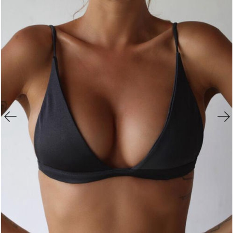 Sexy biquíni sutiã com empurrar para cima