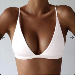 Sexy biquíni sutiã com empurrar para cima
