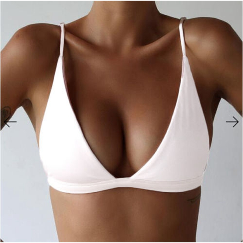 Sexy biquíni sutiã com empurrar para cima