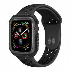 Caso de armadura de silicone e duro para Apple Watch 1-2-3-4-5