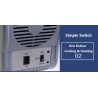 12V 75L mini - refrigerador de uso duplo portátil & mais quente - refrigerador de carro multifunções