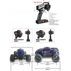 REMO 1635 1/16 2.4G 4WD - à prova d'água - caminhão de monstro de estrada sem escova - carro RC
