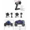 REMO 1635 1/16 2.4G 4WD - à prova d'água - caminhão de monstro de estrada sem escova - carro RC