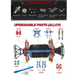 REMO 1635 1/16 2.4G 4WD - à prova d'água - caminhão de monstro de estrada sem escova - carro RC