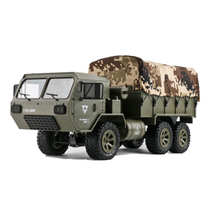 FY004A 1/16 2.4G 6WD RC car - proportional control - US army military truck with 2 batteries - RTR ModelCars FY004A 1/16 2.4G 6WD RC car - proportional control - US army military truck with 2 batteries - RTR ModelCars