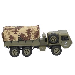 FY004A 1/16 2.4G 6WD RC car - proportional control - US army military truck with 2 batteries - RTR ModelCars