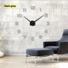 3D wall clock - acrylic mirror stickerClocks